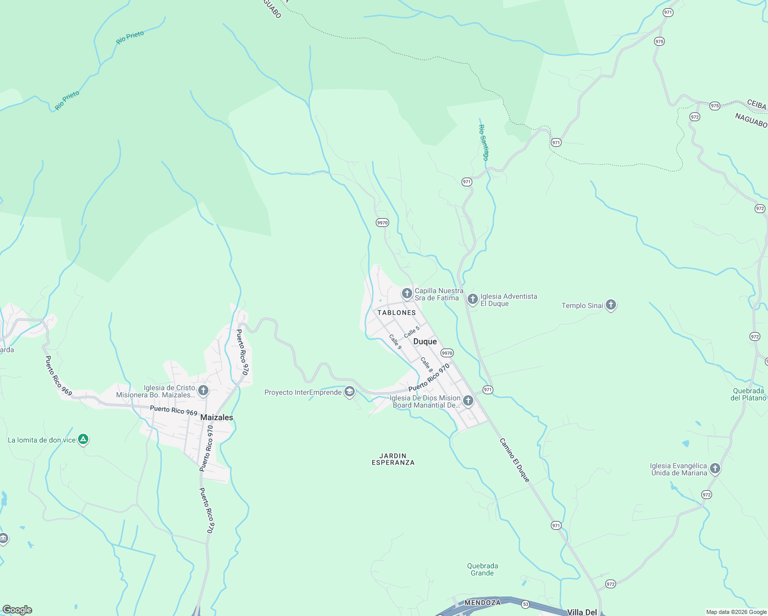 map of restaurants, bars, coffee shops, grocery stores, and more near Calle 3 in Naguabo