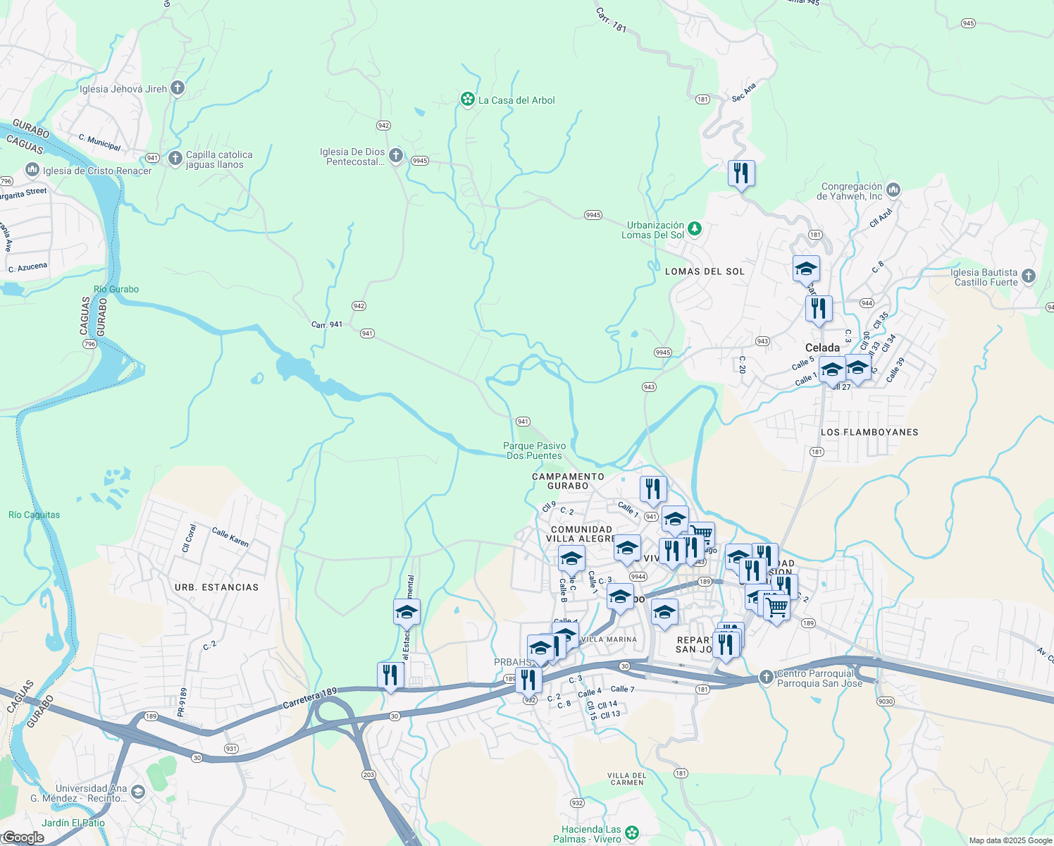map of restaurants, bars, coffee shops, grocery stores, and more near in 