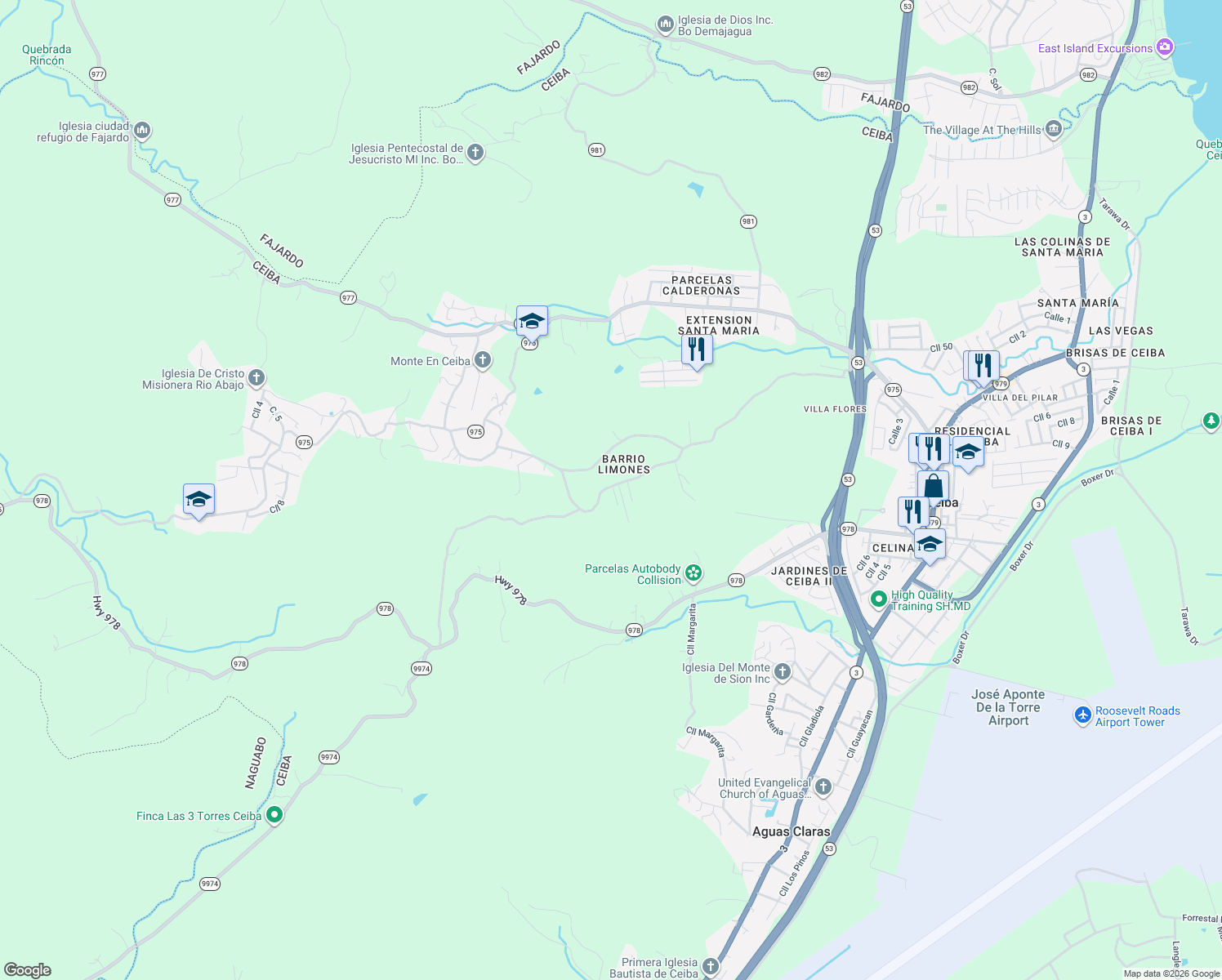 map of restaurants, bars, coffee shops, grocery stores, and more near in Chupacallos