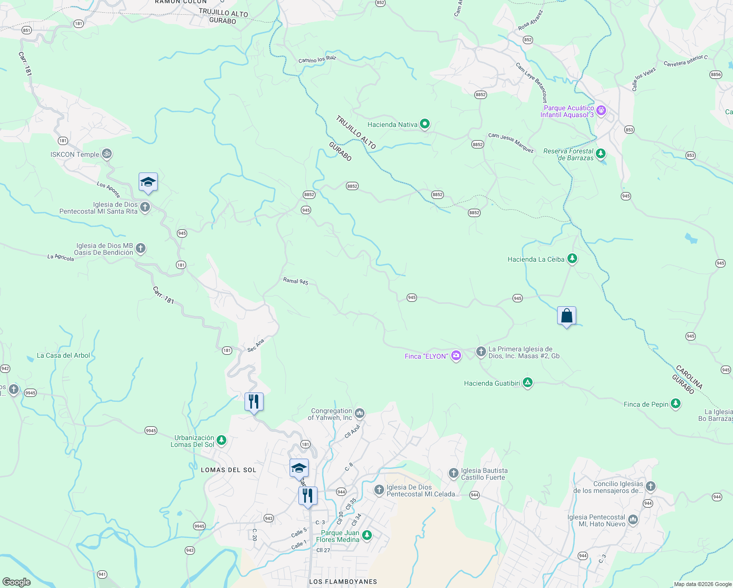 map of restaurants, bars, coffee shops, grocery stores, and more near in Celada