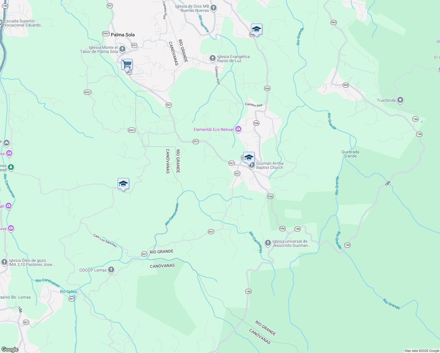 map of restaurants, bars, coffee shops, grocery stores, and more near in La Dolores
