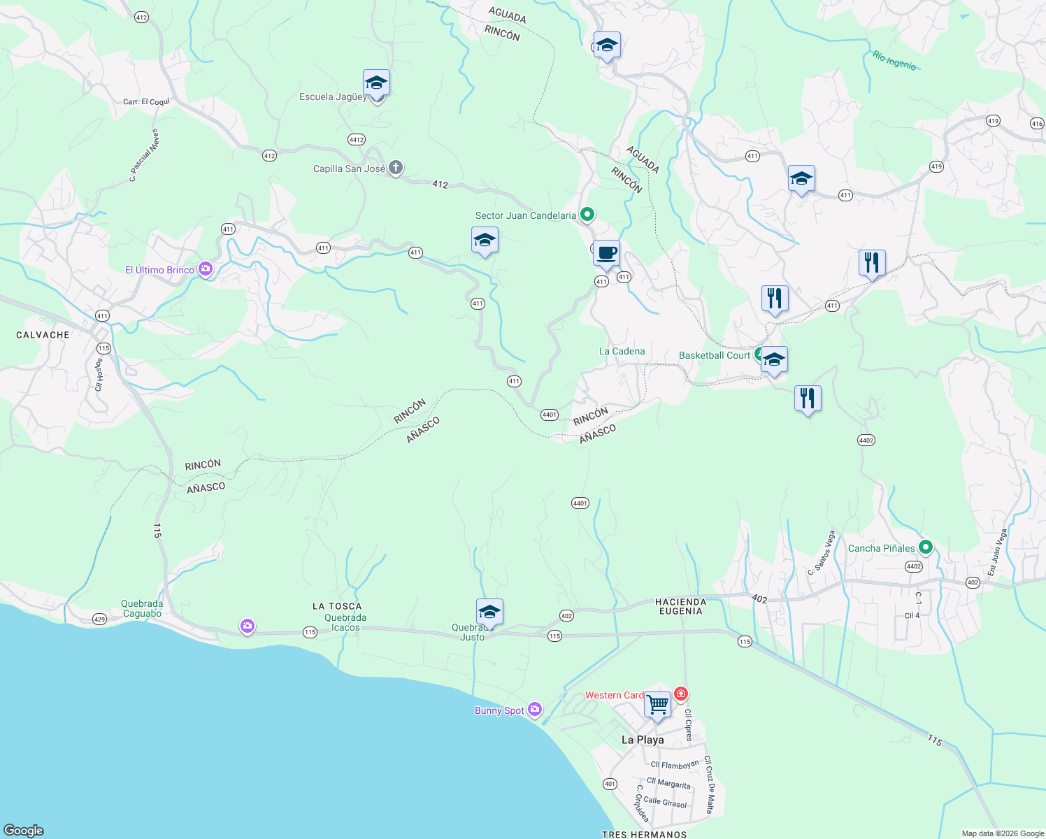 map of restaurants, bars, coffee shops, grocery stores, and more near in Stella