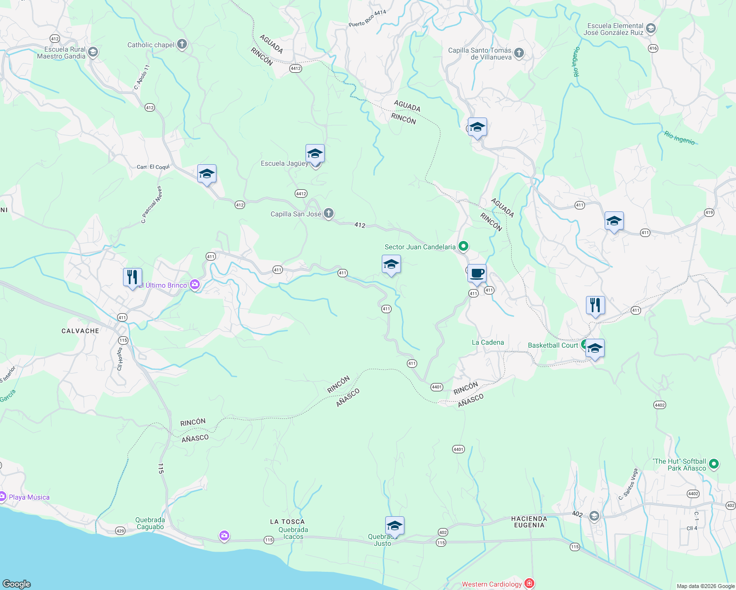 map of restaurants, bars, coffee shops, grocery stores, and more near in Stella