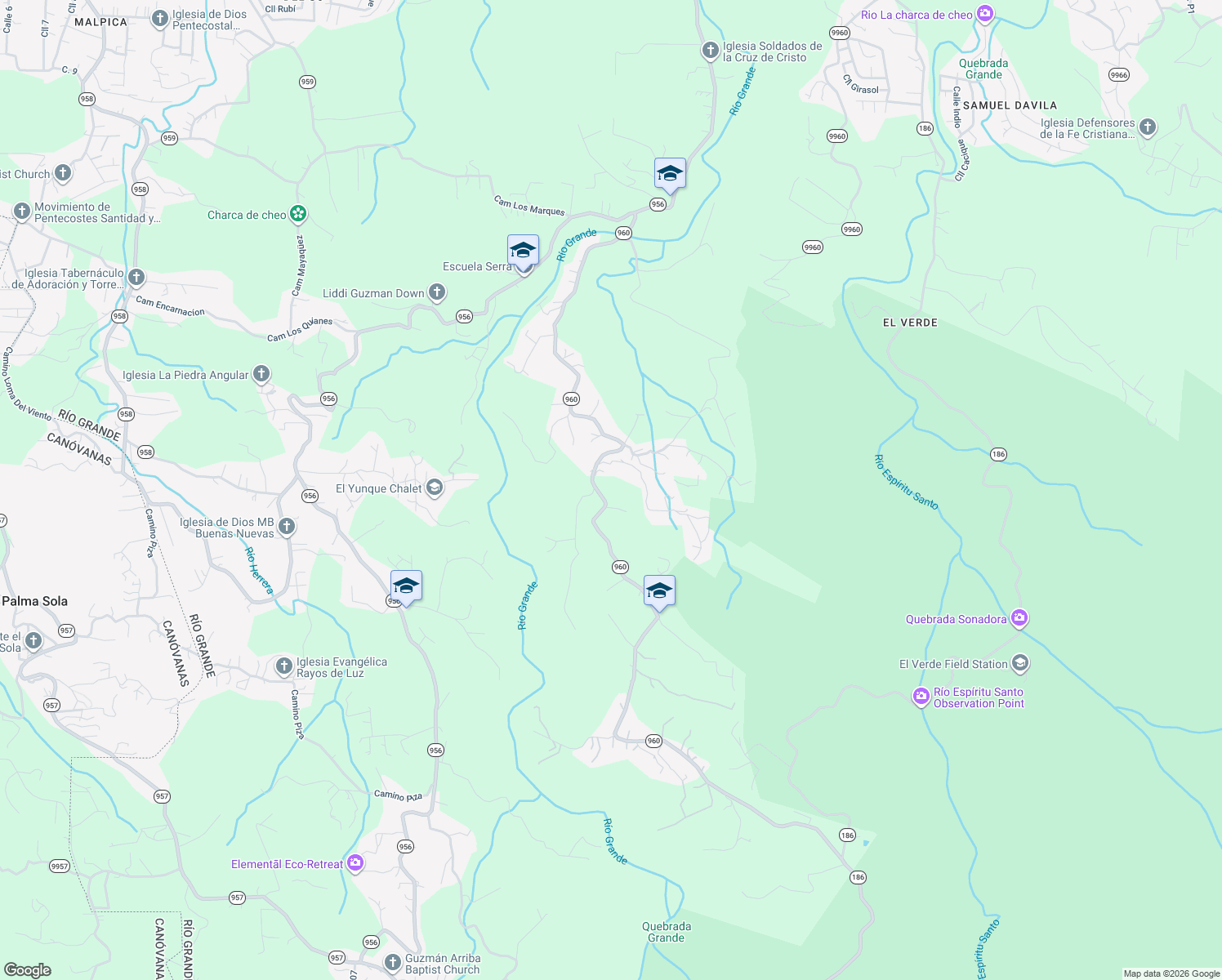 map of restaurants, bars, coffee shops, grocery stores, and more near in La Dolores