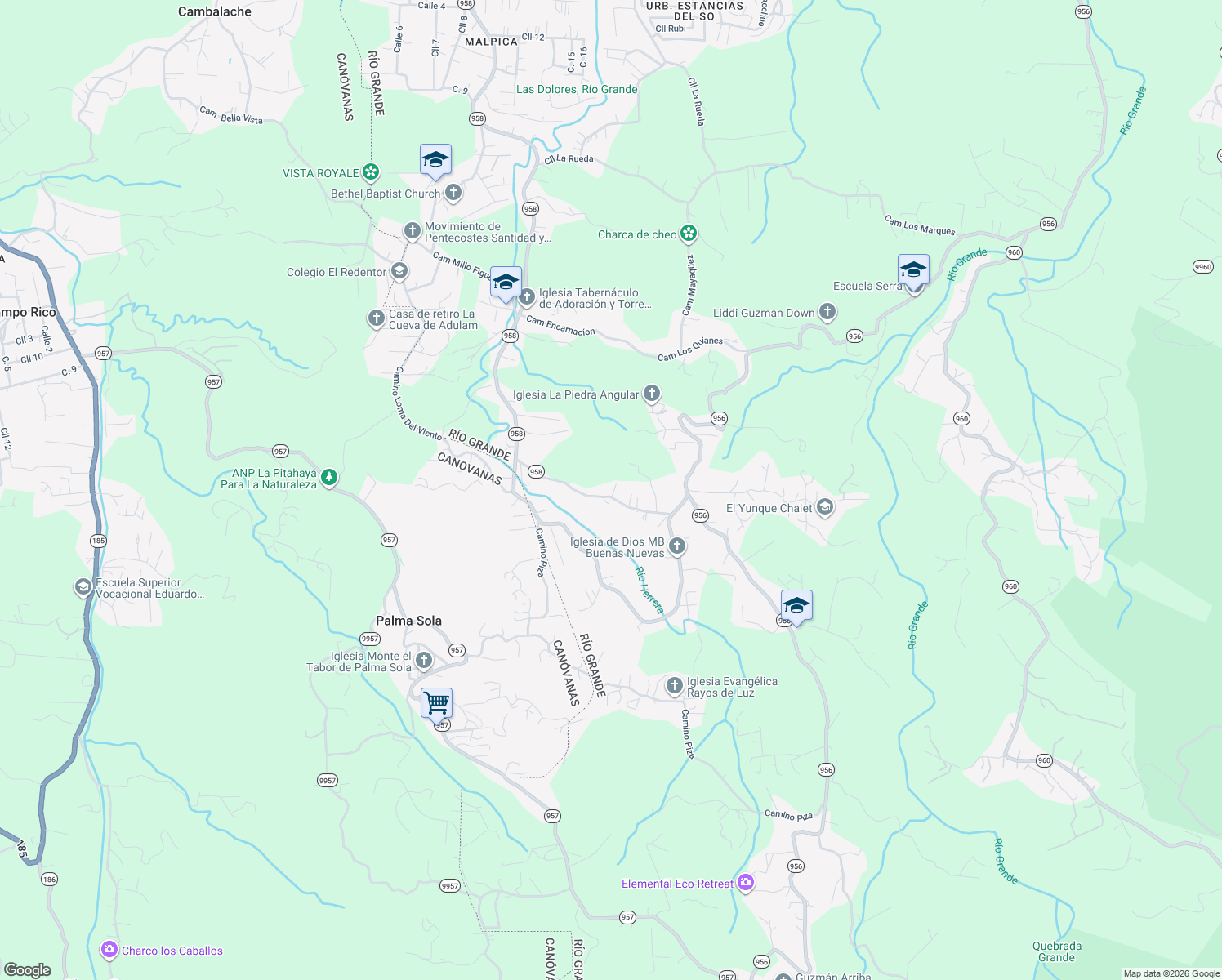 map of restaurants, bars, coffee shops, grocery stores, and more near in La Dolores