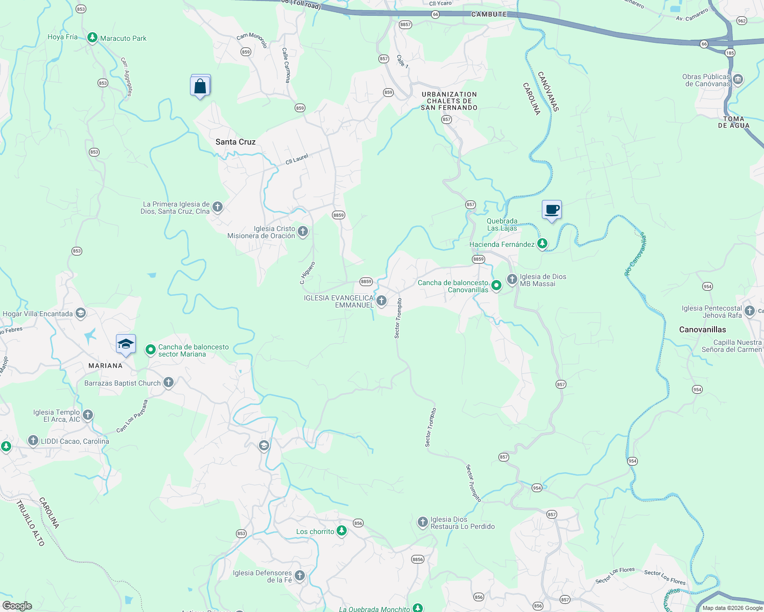 map of restaurants, bars, coffee shops, grocery stores, and more near in Santa Cruz