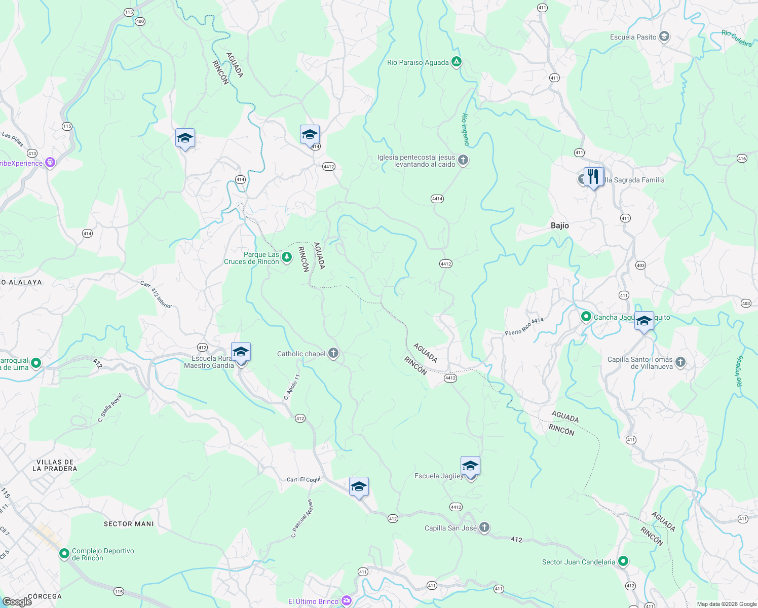 map of restaurants, bars, coffee shops, grocery stores, and more near in Cruces