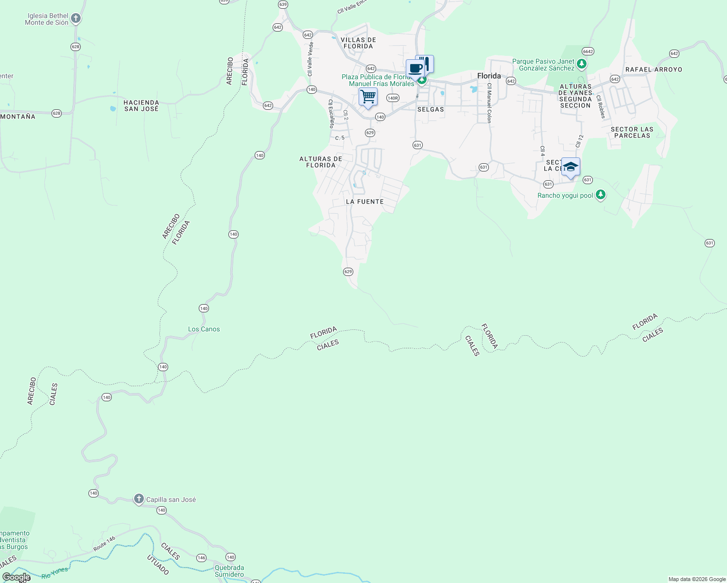 map of restaurants, bars, coffee shops, grocery stores, and more near in Florida