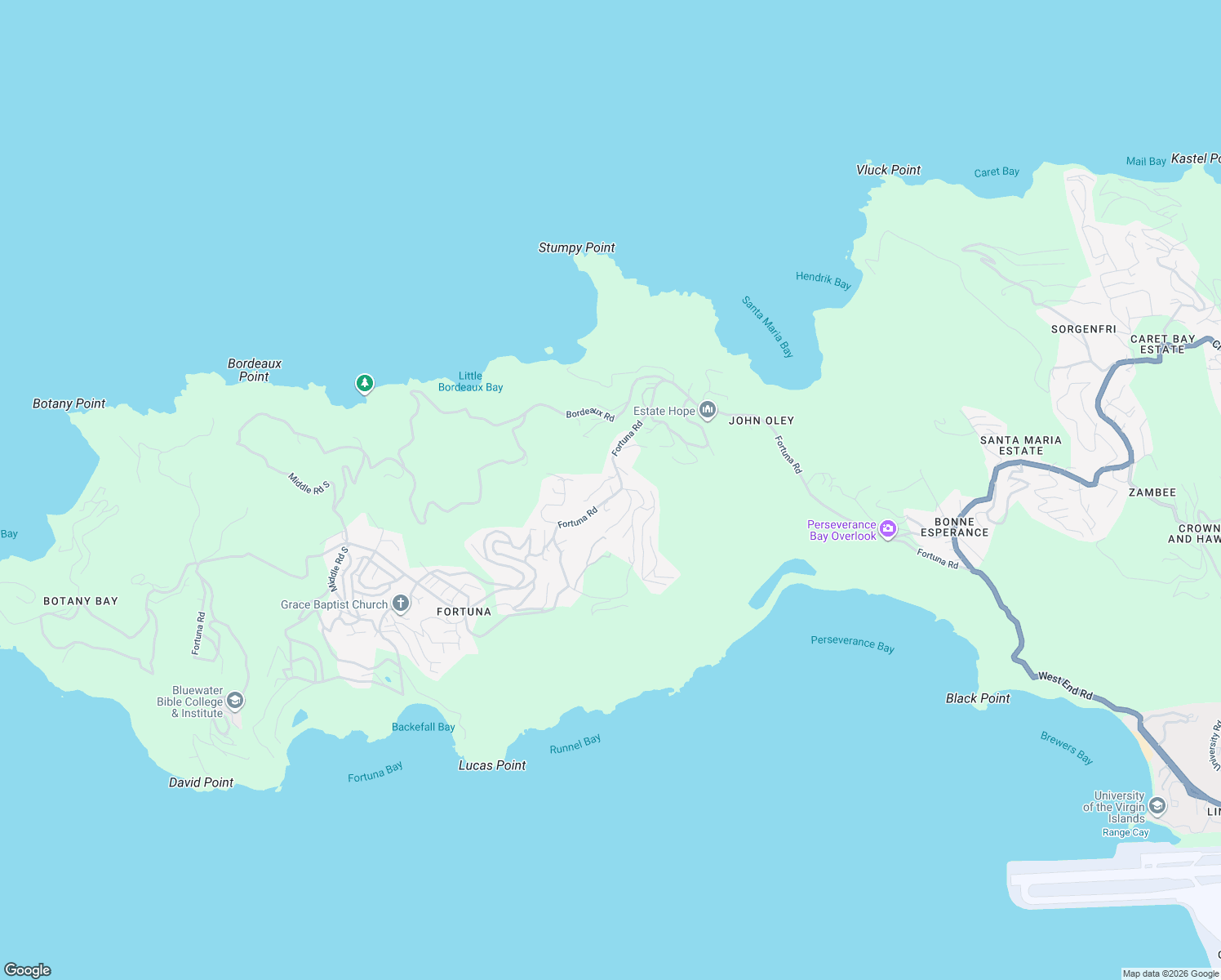map of restaurants, bars, coffee shops, grocery stores, and more near Fortuna Road in West End