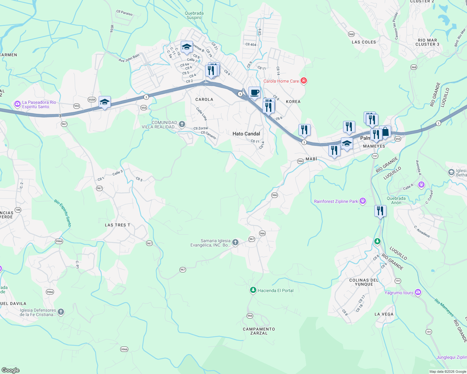 map of restaurants, bars, coffee shops, grocery stores, and more near in Palmer