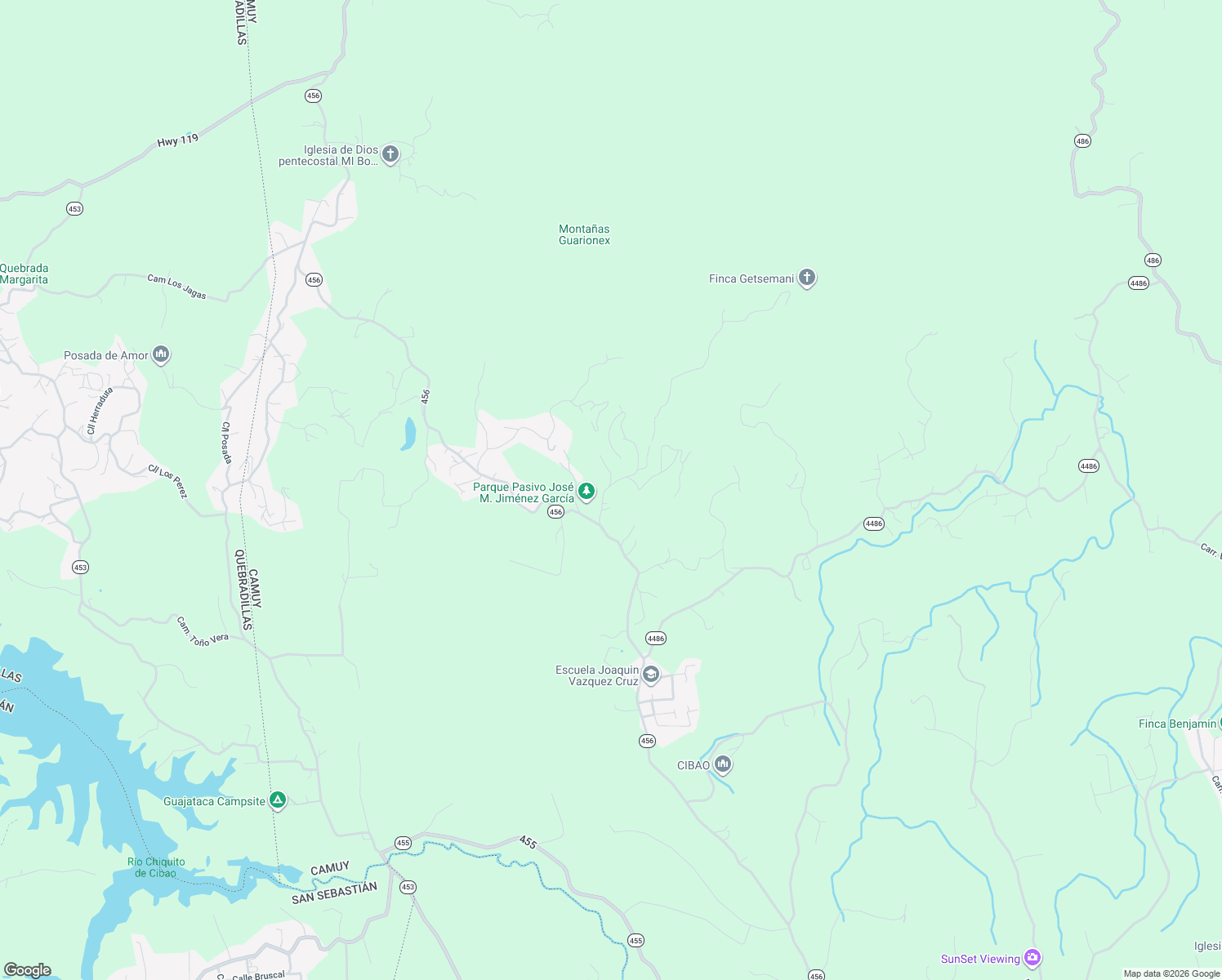 map of restaurants, bars, coffee shops, grocery stores, and more near Puerto Rico 456 in Puertos