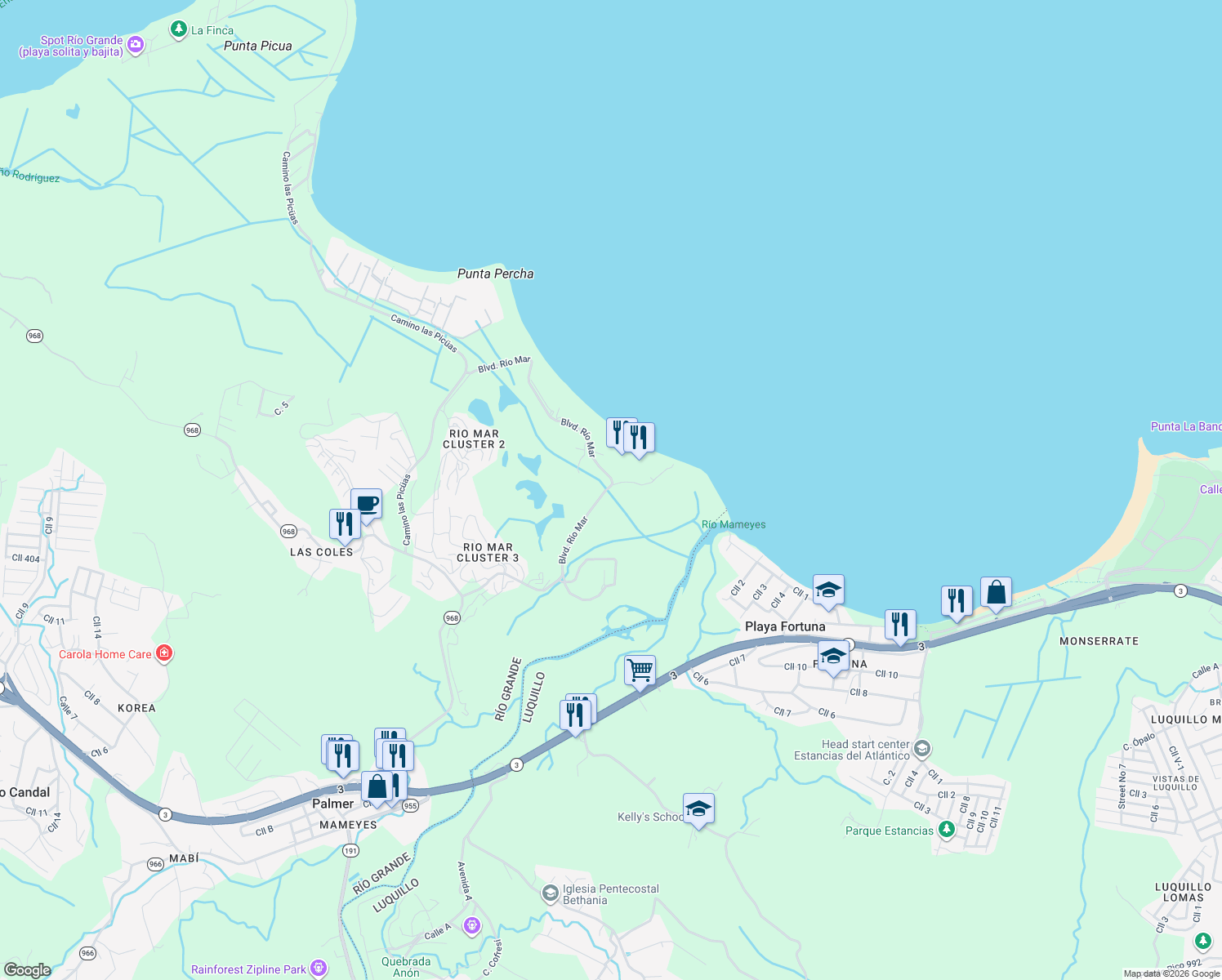 map of restaurants, bars, coffee shops, grocery stores, and more near in Palmer