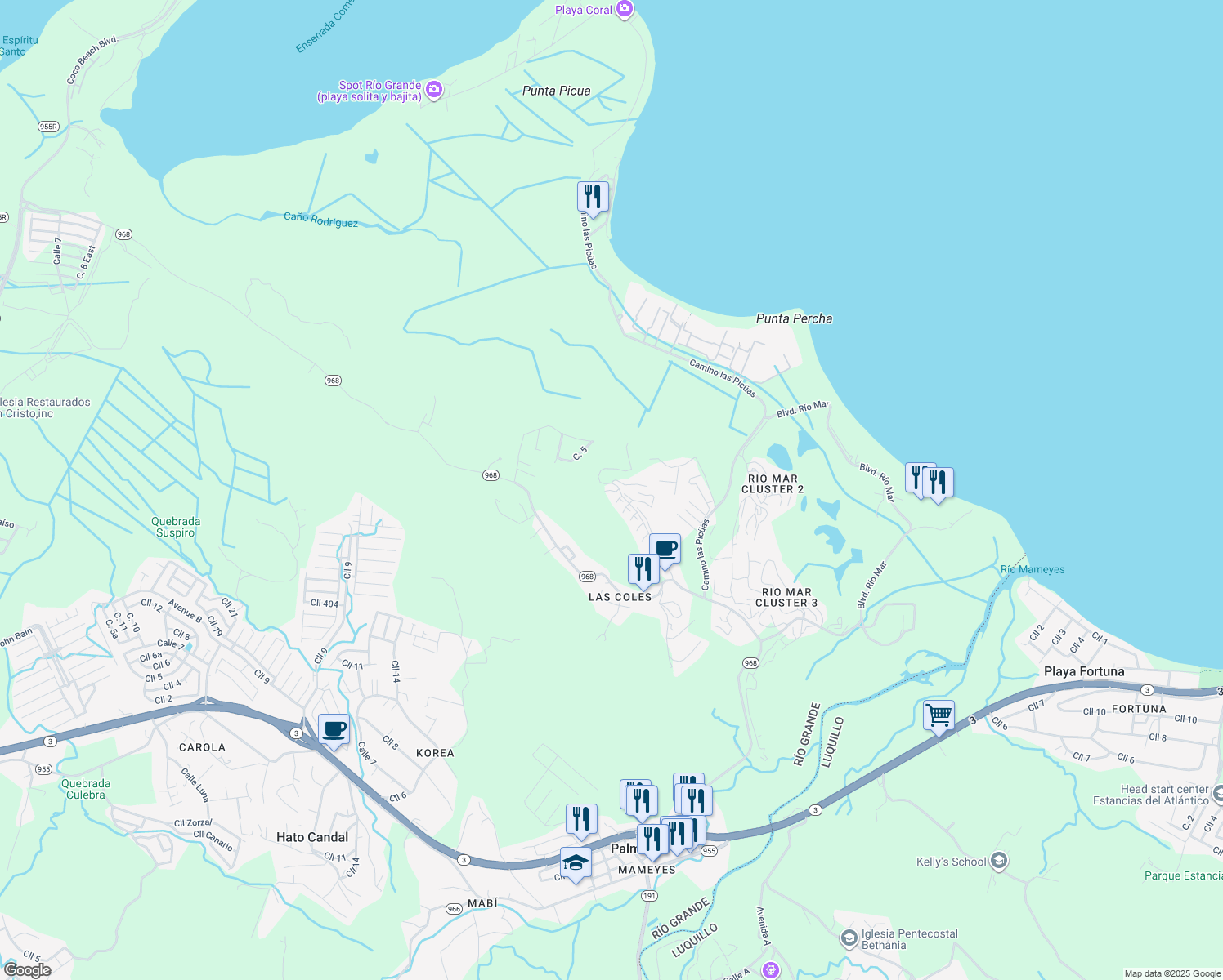 map of restaurants, bars, coffee shops, grocery stores, and more near in Palmer