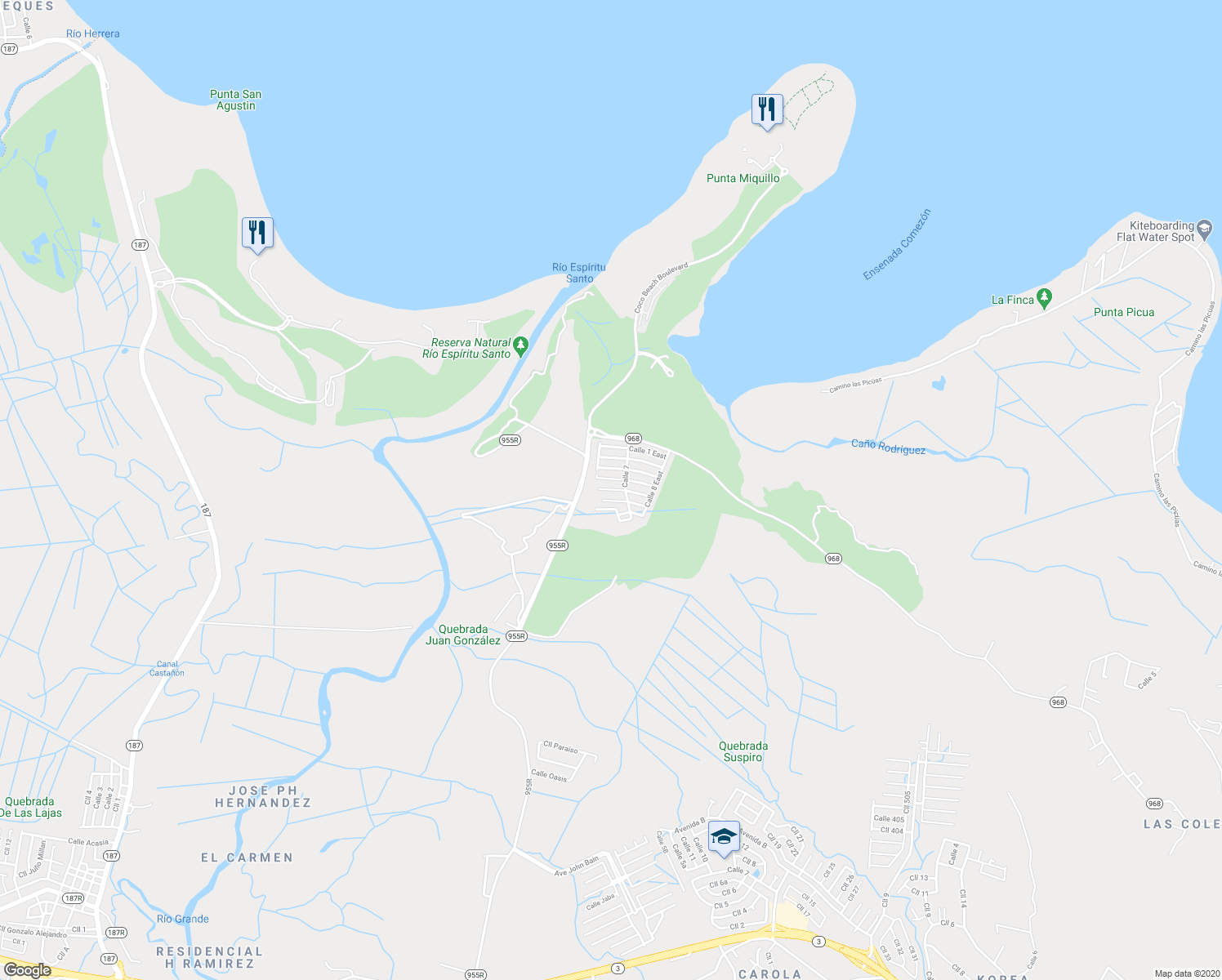 map of restaurants, bars, coffee shops, grocery stores, and more near Calle 5 West in Zarzal