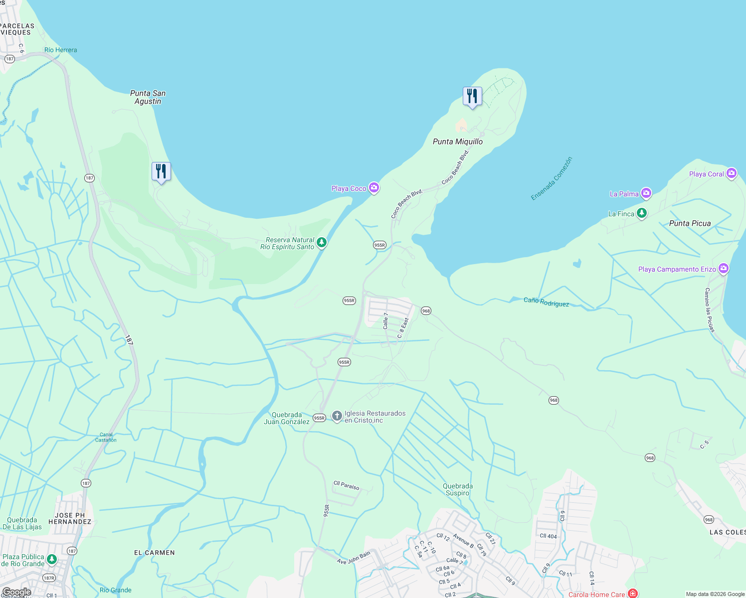 map of restaurants, bars, coffee shops, grocery stores, and more near in 