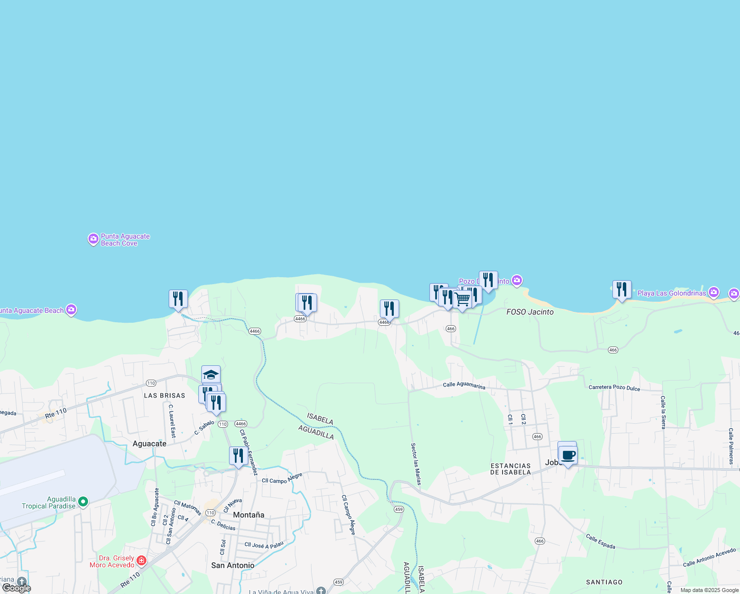 map of restaurants, bars, coffee shops, grocery stores, and more near in Bo. Bajuras, Isabela