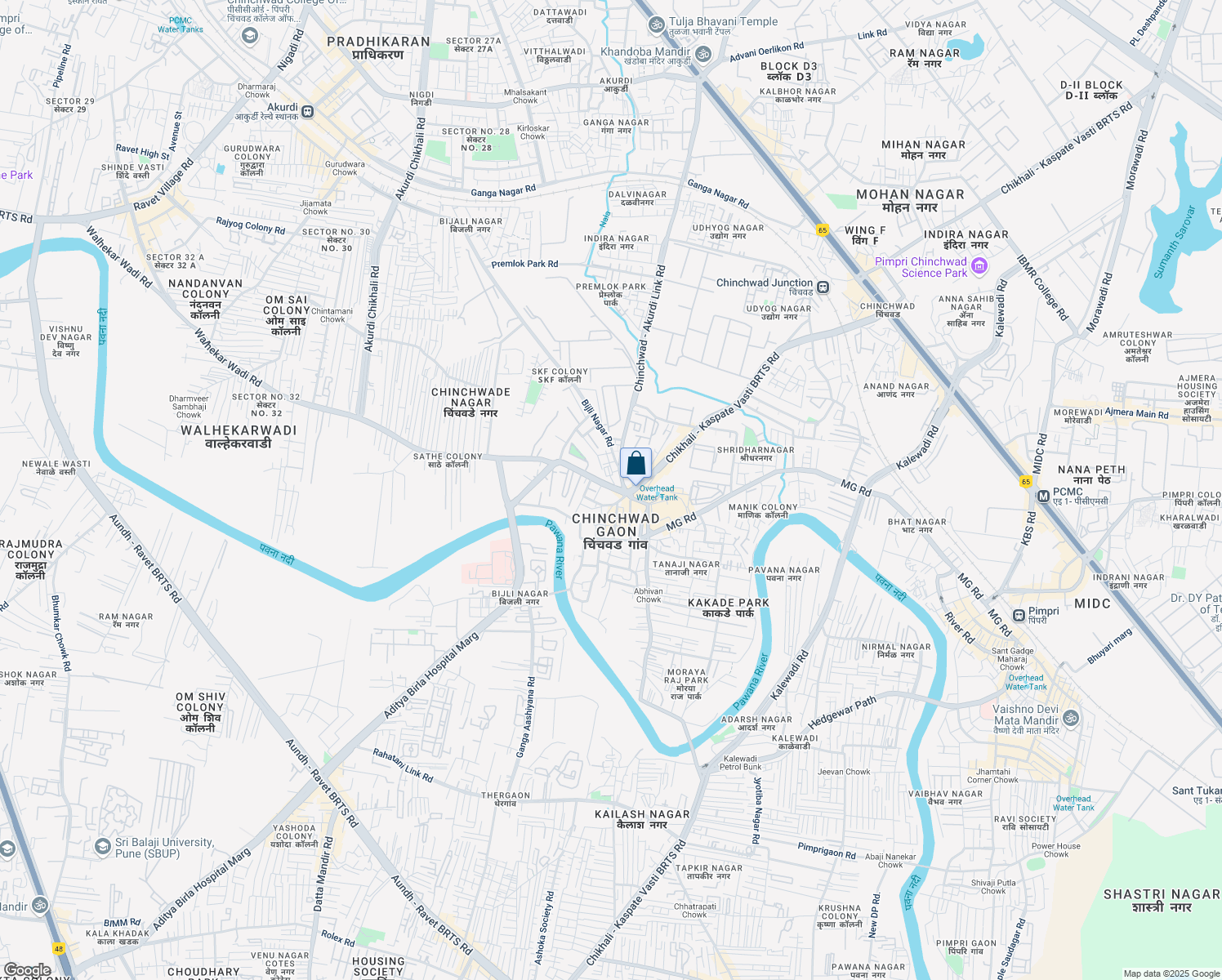 map of restaurants, bars, coffee shops, grocery stores, and more near in Pimpri-Chinchwad