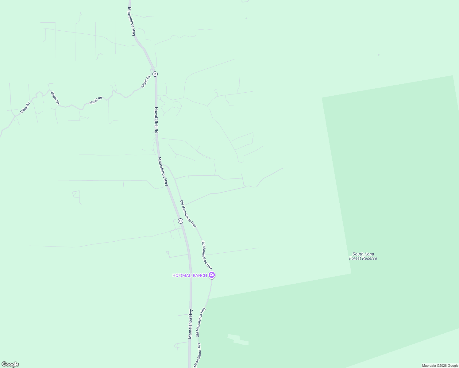 map of restaurants, bars, coffee shops, grocery stores, and more near 89-812 Huanui Road in Captain Cook
