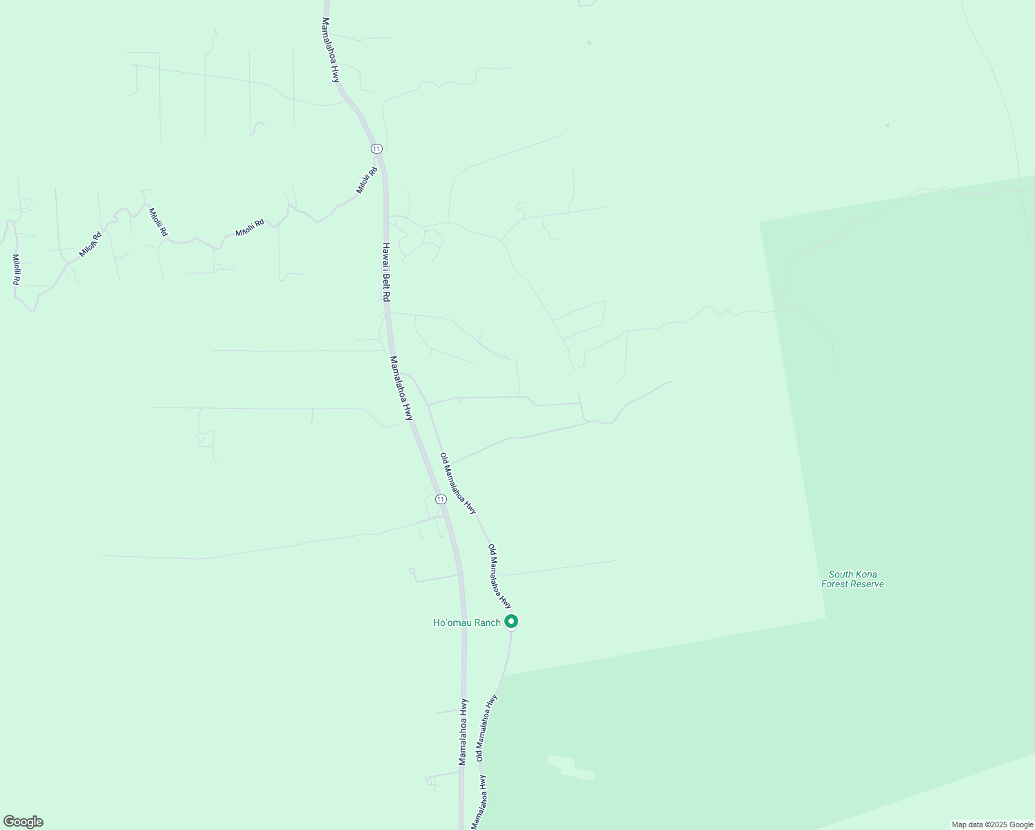map of restaurants, bars, coffee shops, grocery stores, and more near 89-762 Huanui Road in Captain Cook