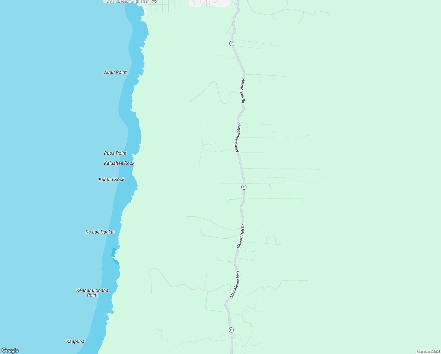 map of restaurants, bars, coffee shops, grocery stores, and more near 87-2783 Mamalahoa Highway in Captain Cook