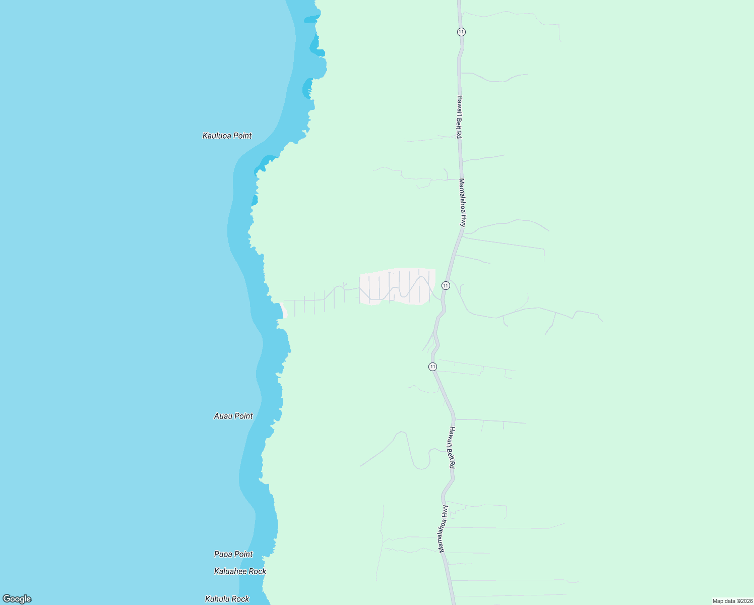 map of restaurants, bars, coffee shops, grocery stores, and more near 87-3180 Road G in Captain Cook