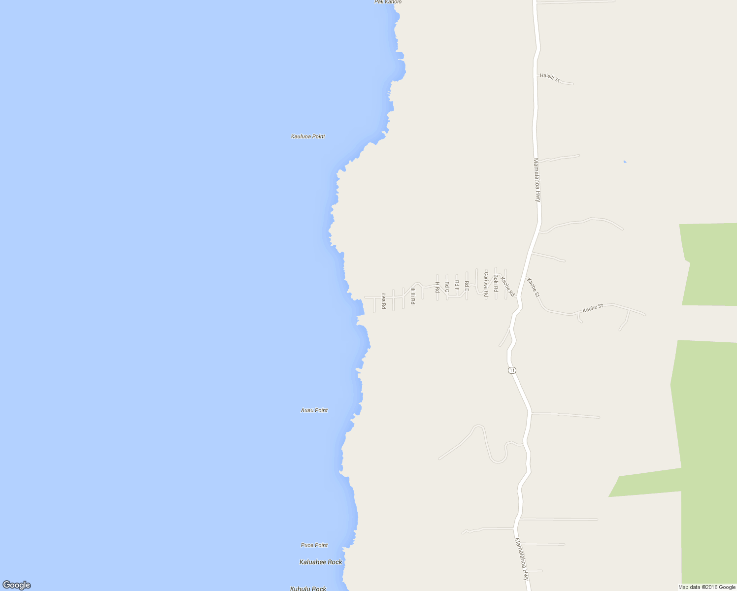 map of restaurants, bars, coffee shops, grocery stores, and more near 87-287 Kaohe Road in Captain Cook