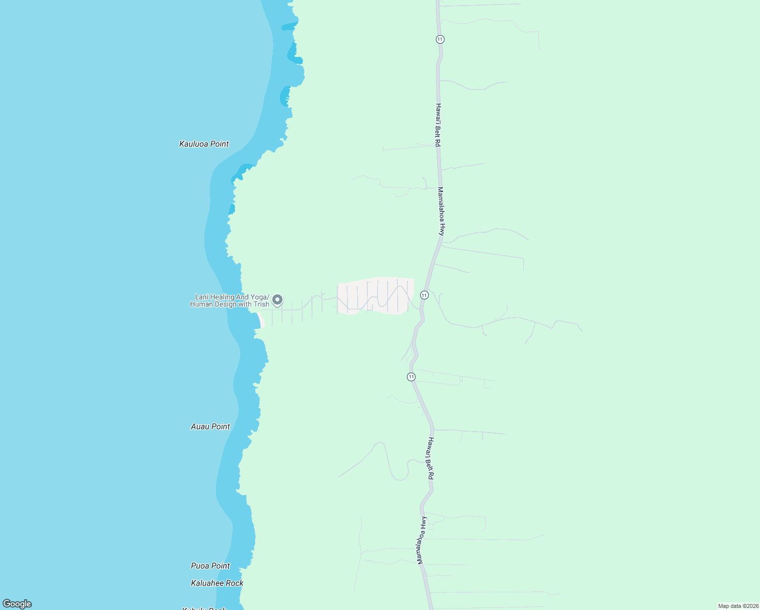 map of restaurants, bars, coffee shops, grocery stores, and more near 87-3181 Carissa Road in Captain Cook