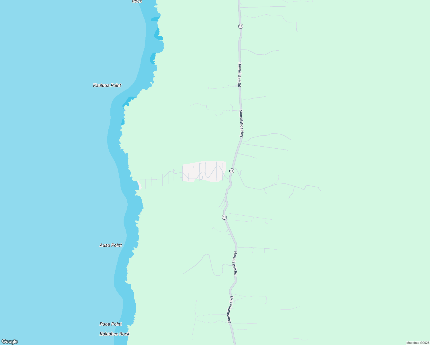 map of restaurants, bars, coffee shops, grocery stores, and more near 87-3203 Carissa Road in Captain Cook