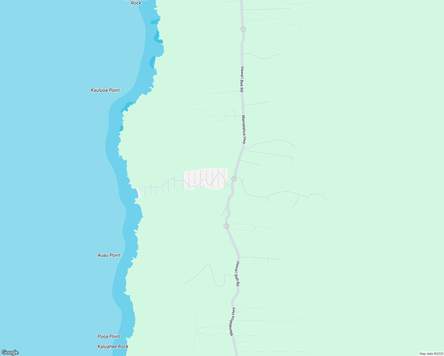map of restaurants, bars, coffee shops, grocery stores, and more near 87-474 Kaohe Road in Captain Cook