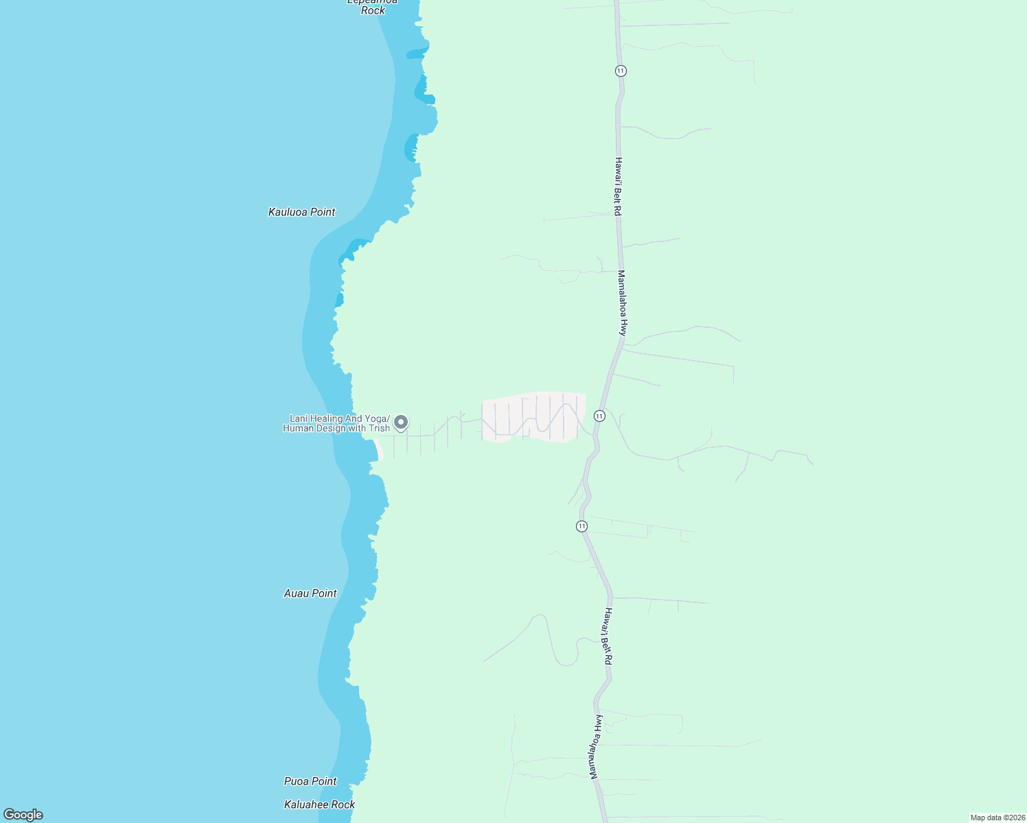map of restaurants, bars, coffee shops, grocery stores, and more near 87-3206 Road G in Captain Cook