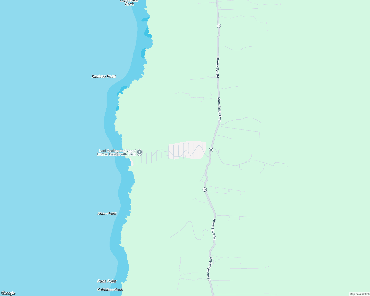 map of restaurants, bars, coffee shops, grocery stores, and more near 87-3204 Road East in Captain Cook