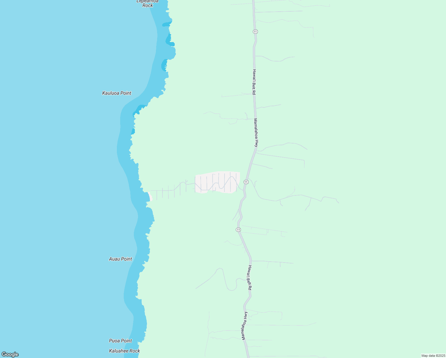 map of restaurants, bars, coffee shops, grocery stores, and more near 87-3203 Carissa Road in Captain Cook
