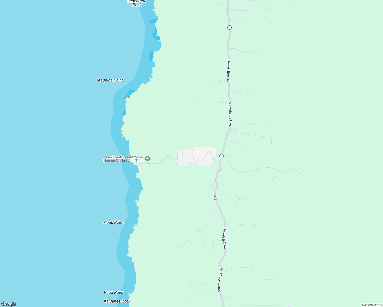 map of restaurants, bars, coffee shops, grocery stores, and more near 87-3204 Road East in Captain Cook