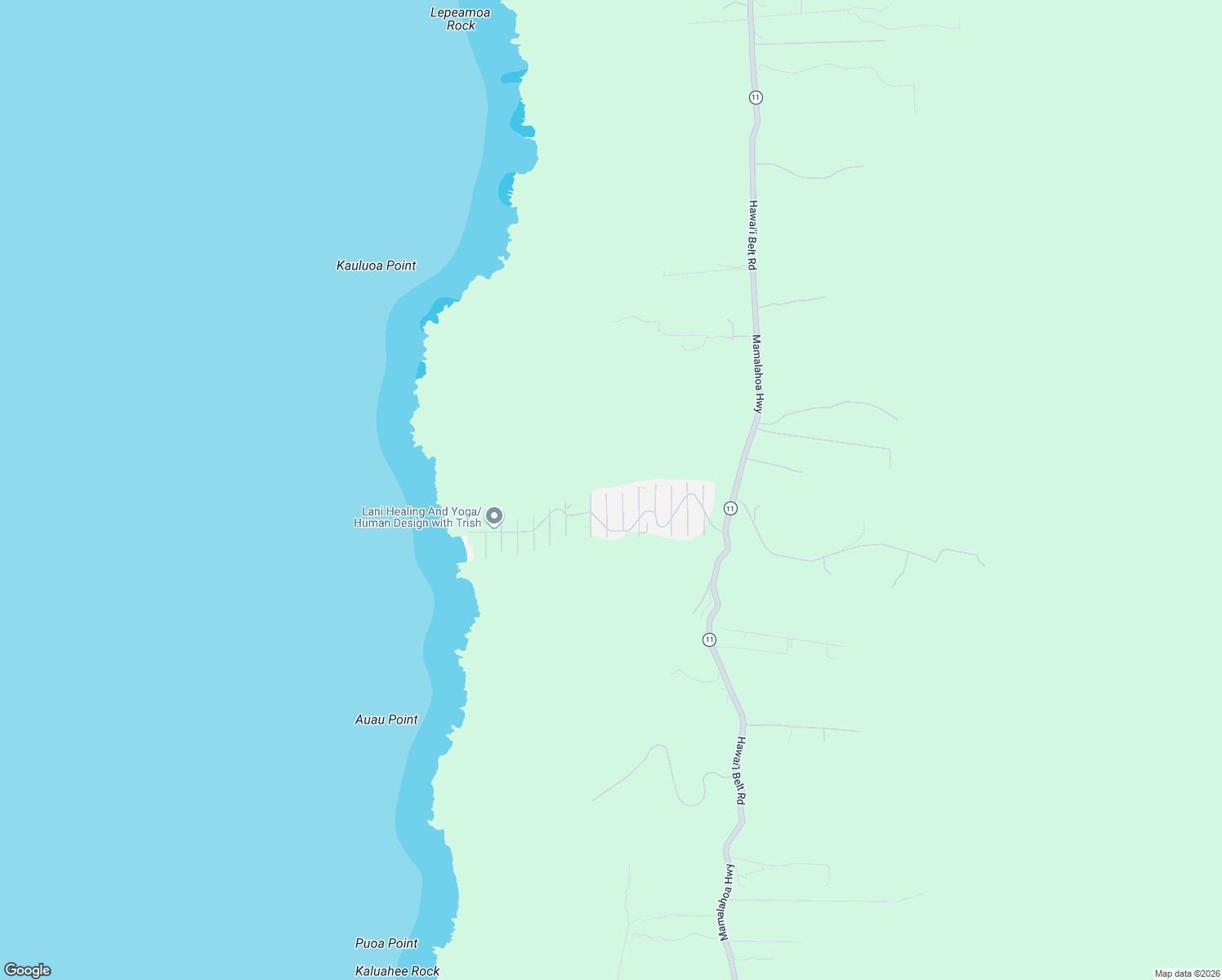 map of restaurants, bars, coffee shops, grocery stores, and more near 87-3206 Road G in Captain Cook