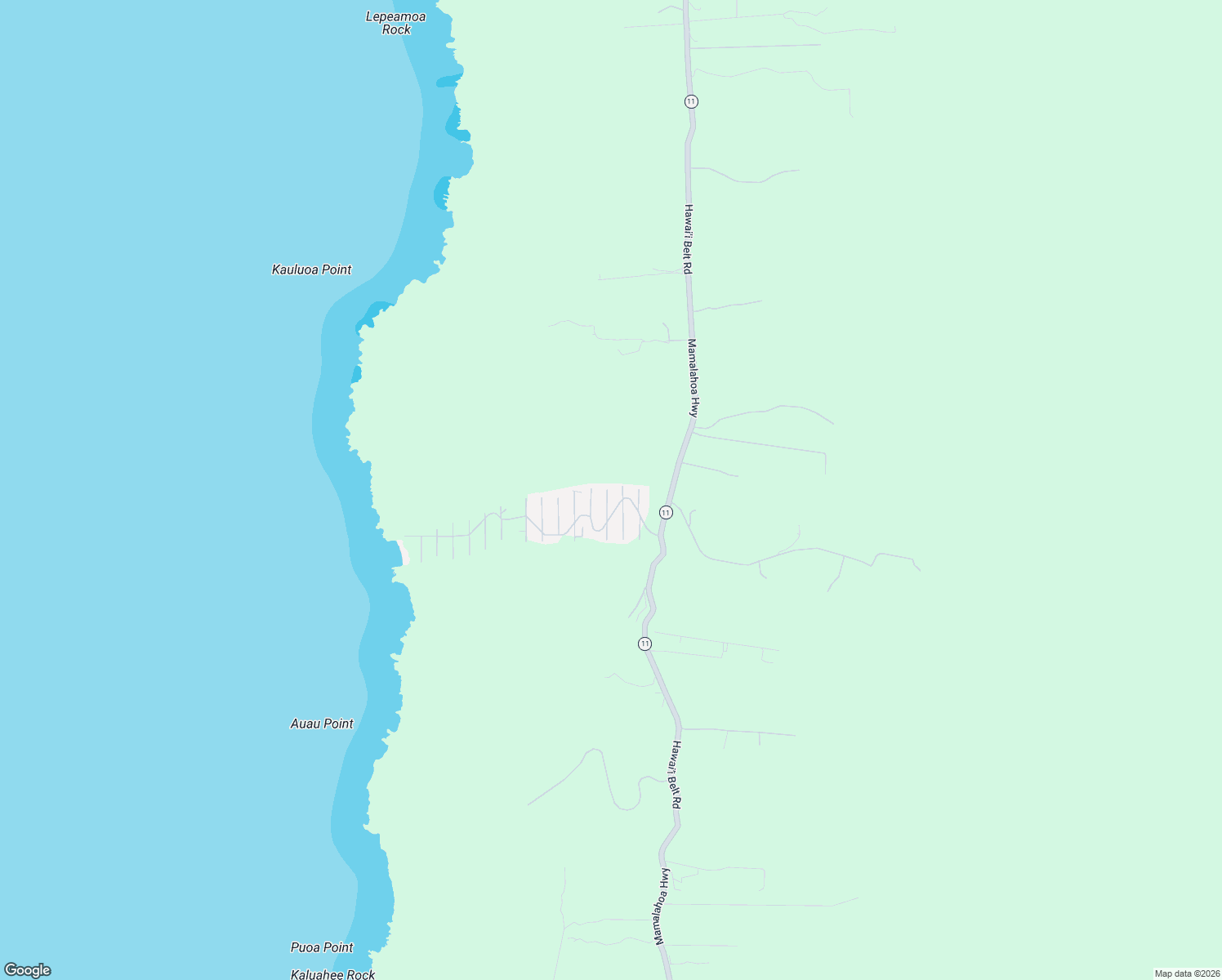 map of restaurants, bars, coffee shops, grocery stores, and more near 87-3217 Carissa Road in Captain Cook