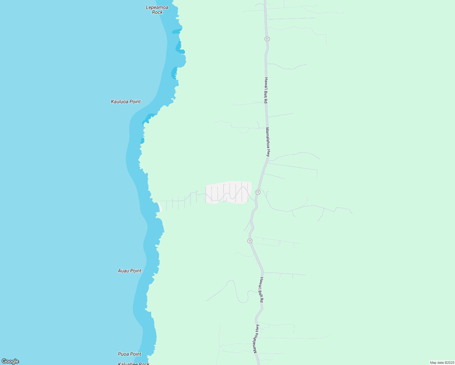 map of restaurants, bars, coffee shops, grocery stores, and more near 87-3219 Datura Road in Captain Cook