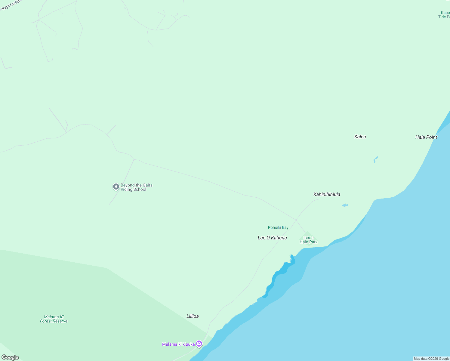 map of restaurants, bars, coffee shops, grocery stores, and more near 13-300 Pohoiki Road in Pāhoa