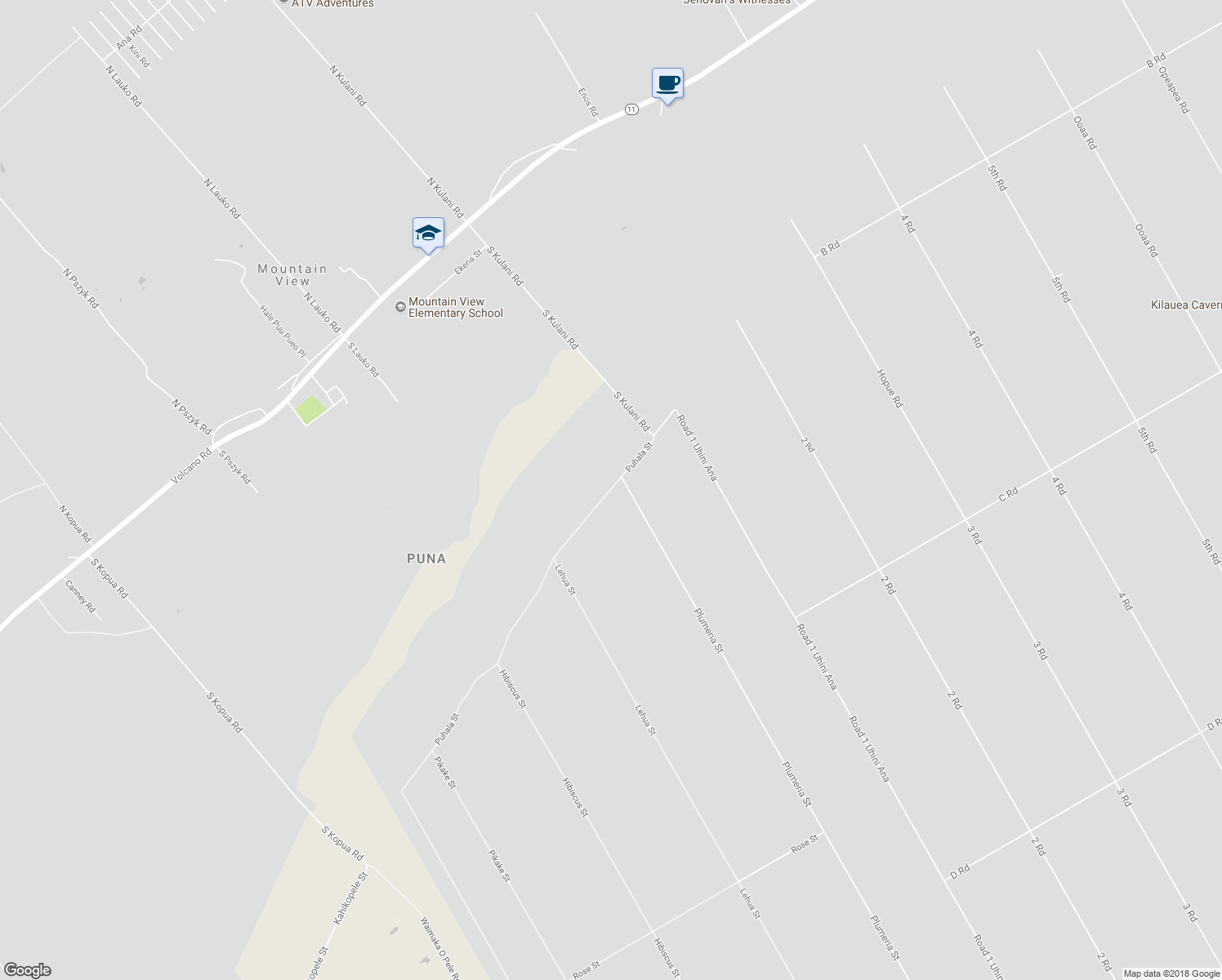 map of restaurants, bars, coffee shops, grocery stores, and more near 11-3667 Plumeria Street in Mountain View