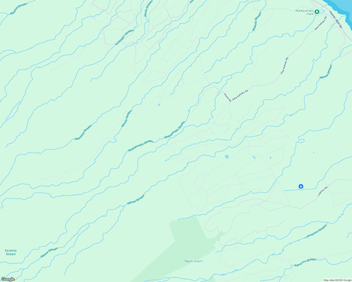 map of restaurants, bars, coffee shops, grocery stores, and more near 32-520 Piha Kahuku Road in Nīnole