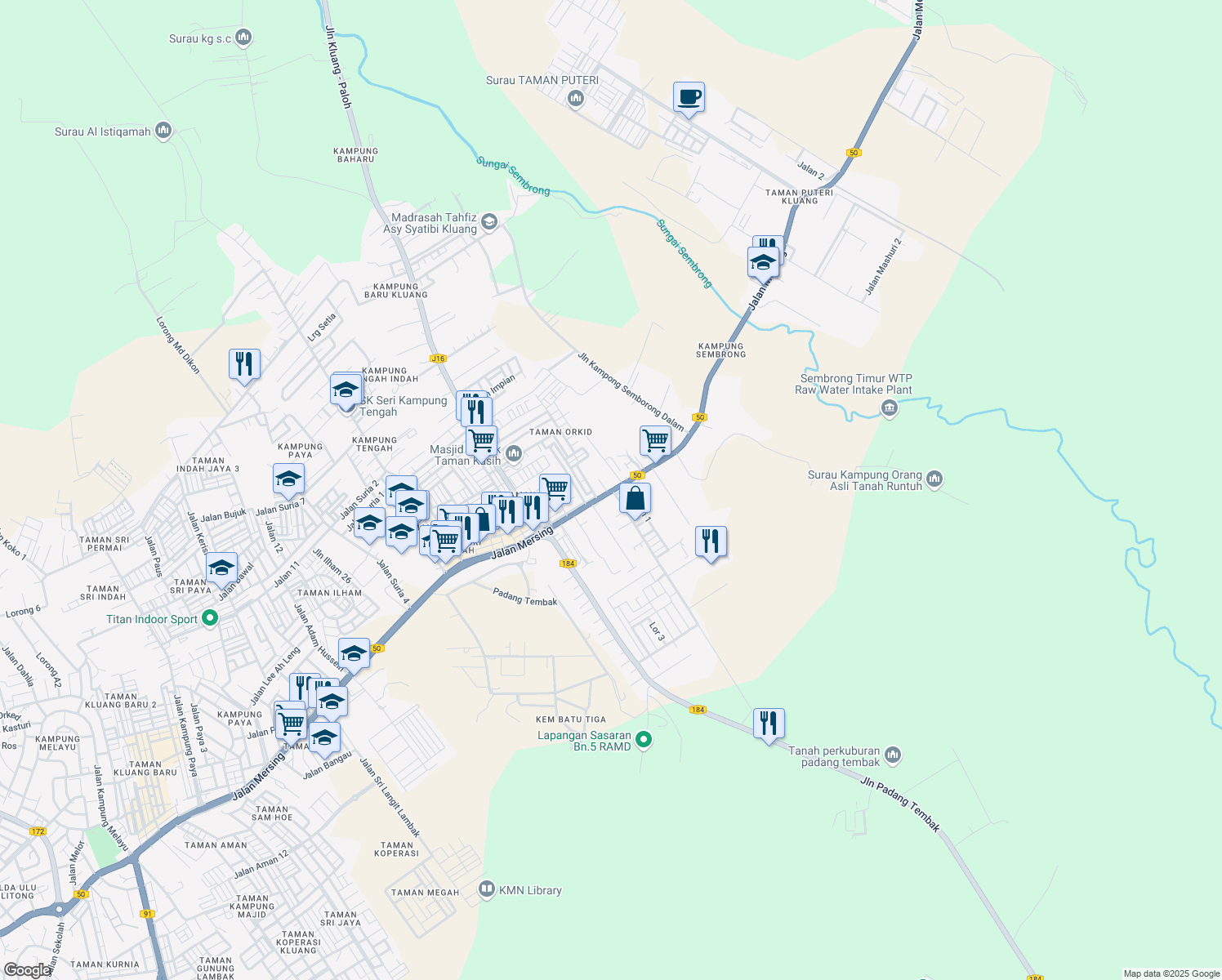 map of restaurants, bars, coffee shops, grocery stores, and more near in 
