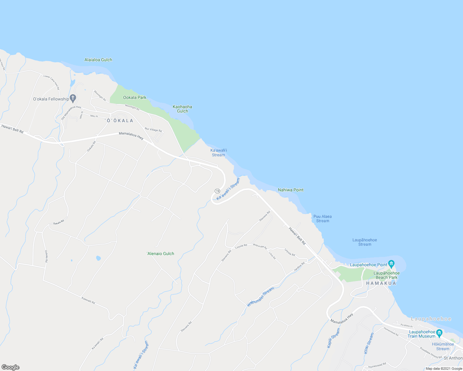 map of restaurants, bars, coffee shops, grocery stores, and more near 36-2850 Hawaii Belt Road in Kamuela