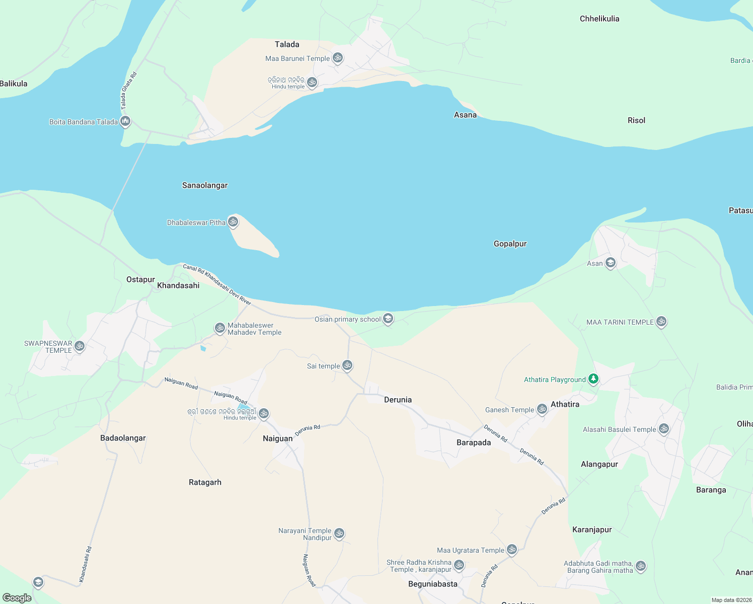 map of restaurants, bars, coffee shops, grocery stores, and more near in Khandasahi