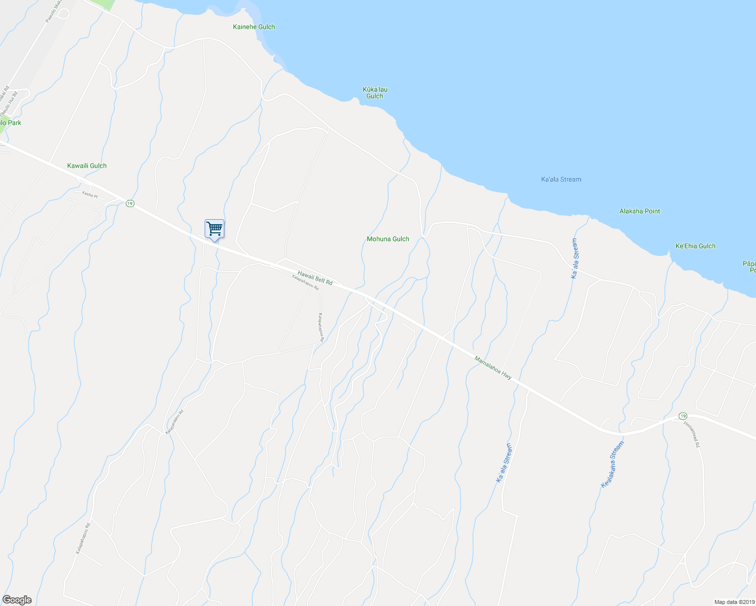 map of restaurants, bars, coffee shops, grocery stores, and more near 42-817 Hawaii Belt Road in Kamuela