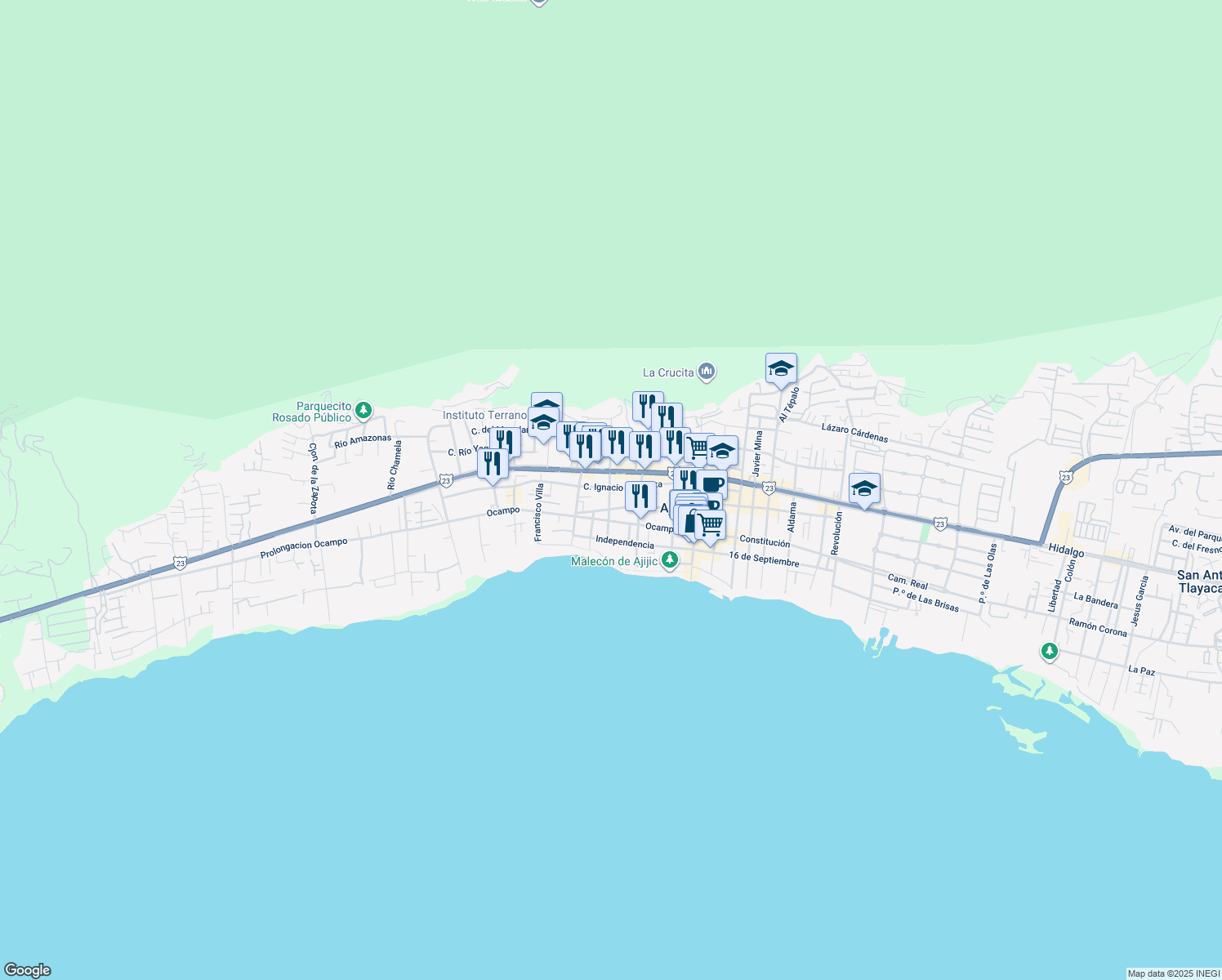 16 5 de Febrero, San Antonio Tlayacapan Jal. Walk Score