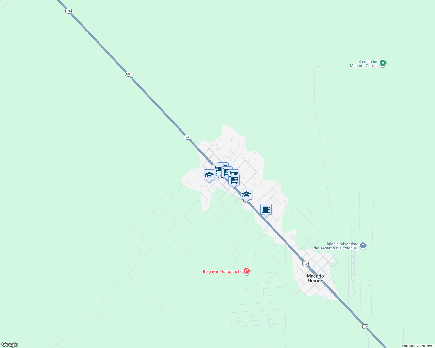 map of restaurants, bars, coffee shops, grocery stores, and more near in Francisco Uh May