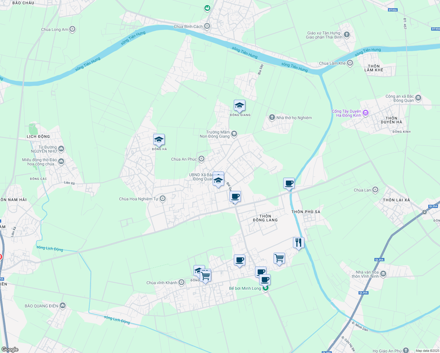 map of restaurants, bars, coffee shops, grocery stores, and more near in 