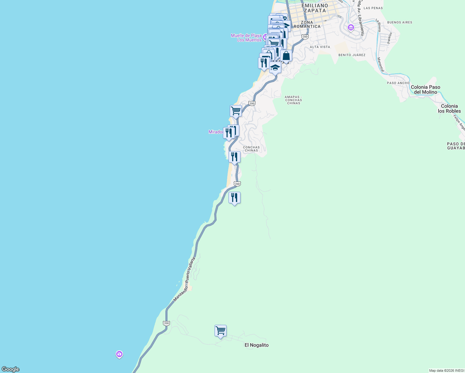 1260A Carretera Costera a Barra de Navidad, Puerto Vallarta Jal. Walk Score