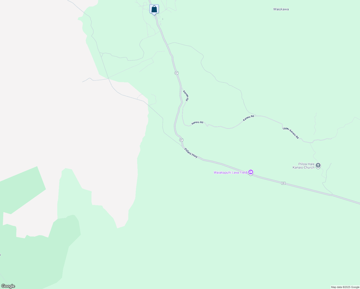map of restaurants, bars, coffee shops, grocery stores, and more near 3 Kanaio-Kalama Park Road in Kula