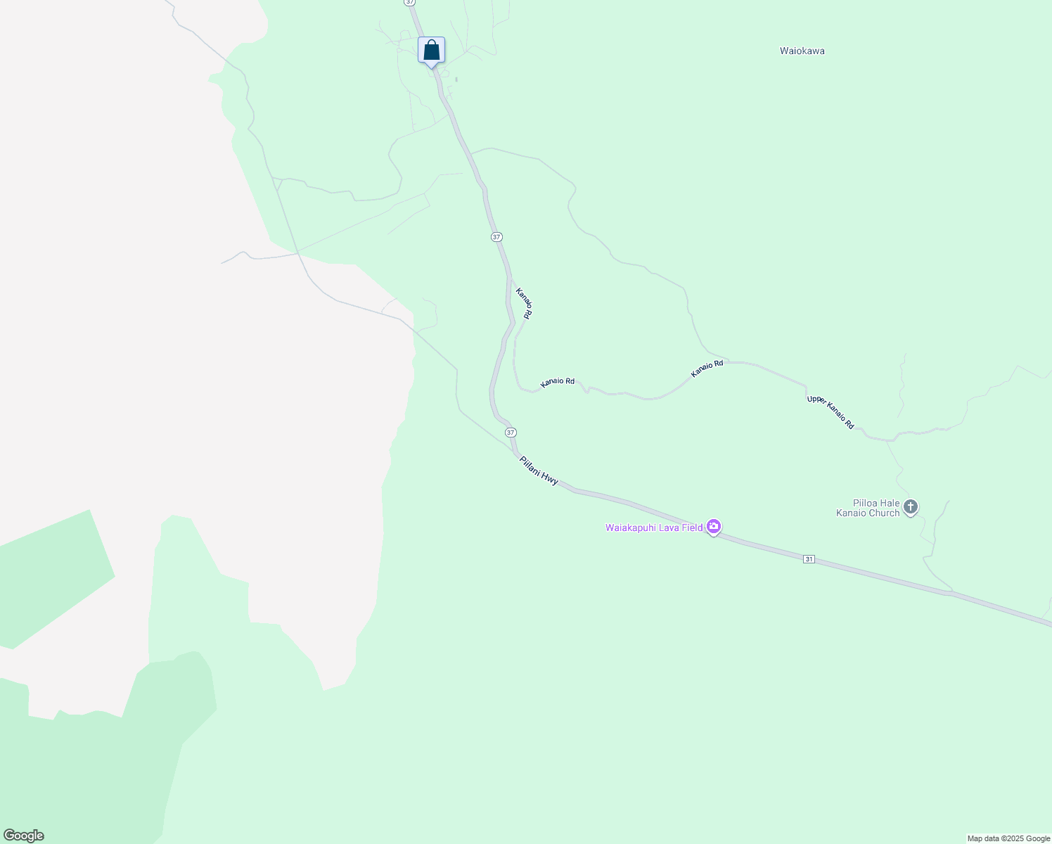 map of restaurants, bars, coffee shops, grocery stores, and more near Ulupalakua Road in Maui County