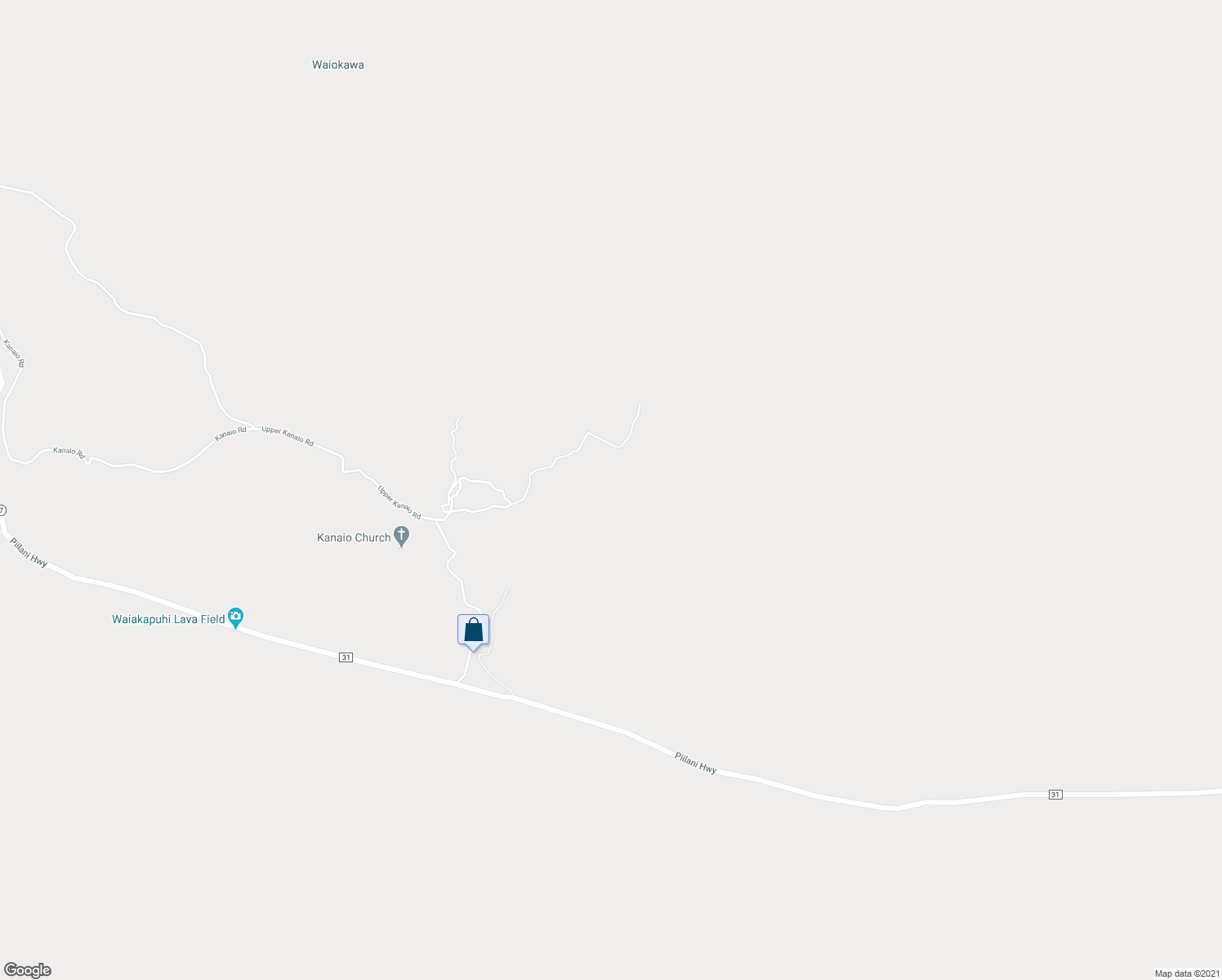 map of restaurants, bars, coffee shops, grocery stores, and more near 2227 Upper Kanaio Road in Kula